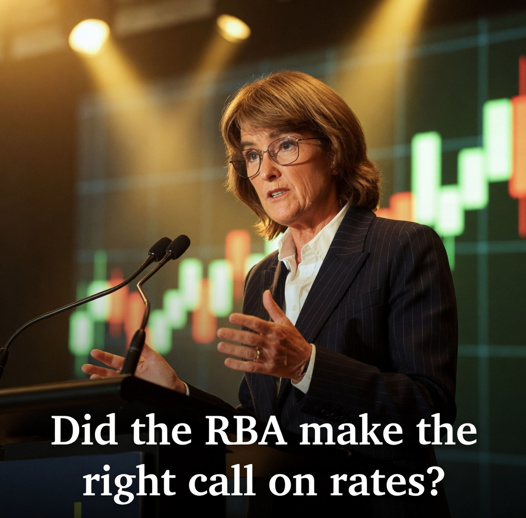 RBA Governor Michele Bullock addressing the media about interest rate hikes
