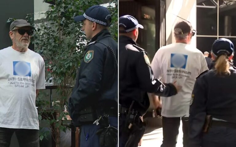 Absolute Shocker: Sydney Man Charged Over Offensive 'Anti-Semitism' T-Shirt Outside Royal Commission Hearing! 2 image 107