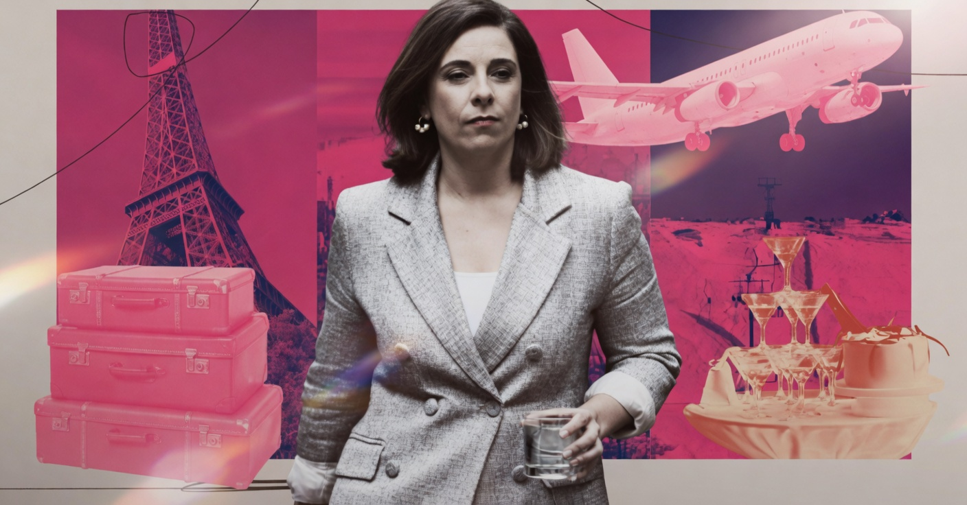 Total Rort: Minister Anika Wells Busted For Shonky Travel Claims As Watchdog Demands Taxpayer Cash Back! 1 Anika Wells looking serious with background of Paris and planes representing travel rorts
