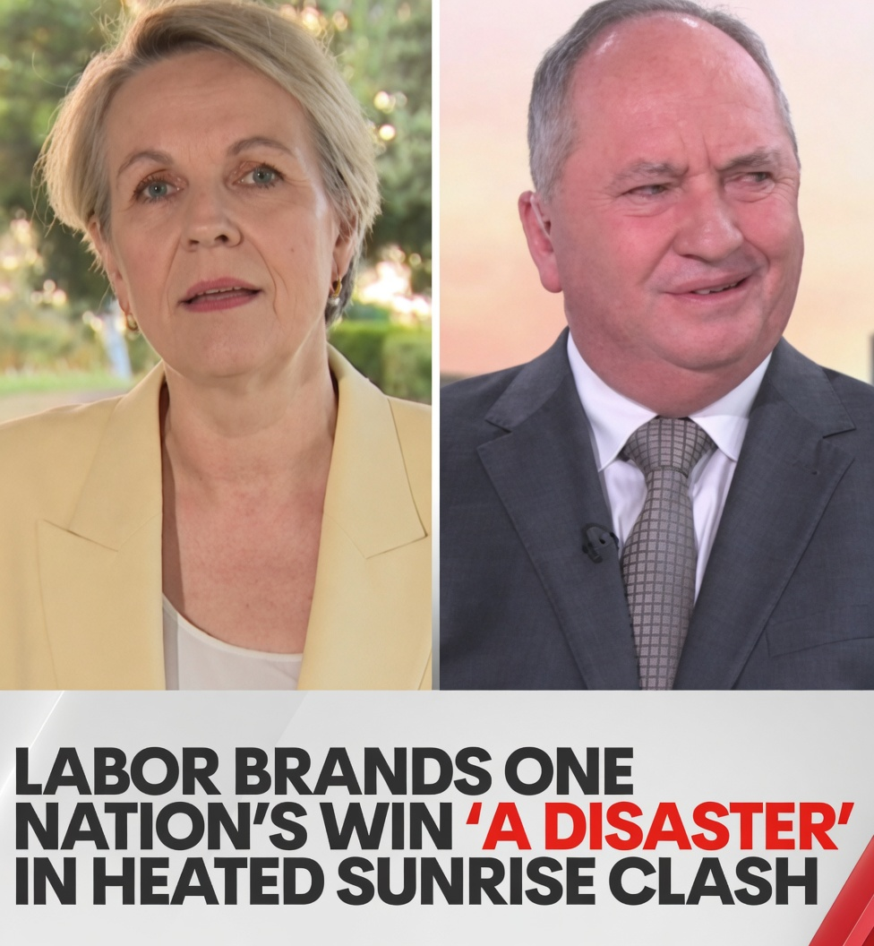 Fiery Sunrise Clash: Plibersek Brands Farrer Win A 'Coalition Disaster' As Barnaby Joyce Vows To Raid Labor’s Western Sydney Heartland! 1 Tanya Plibersek and Barnaby Joyce in a split screen debate on Sunrise