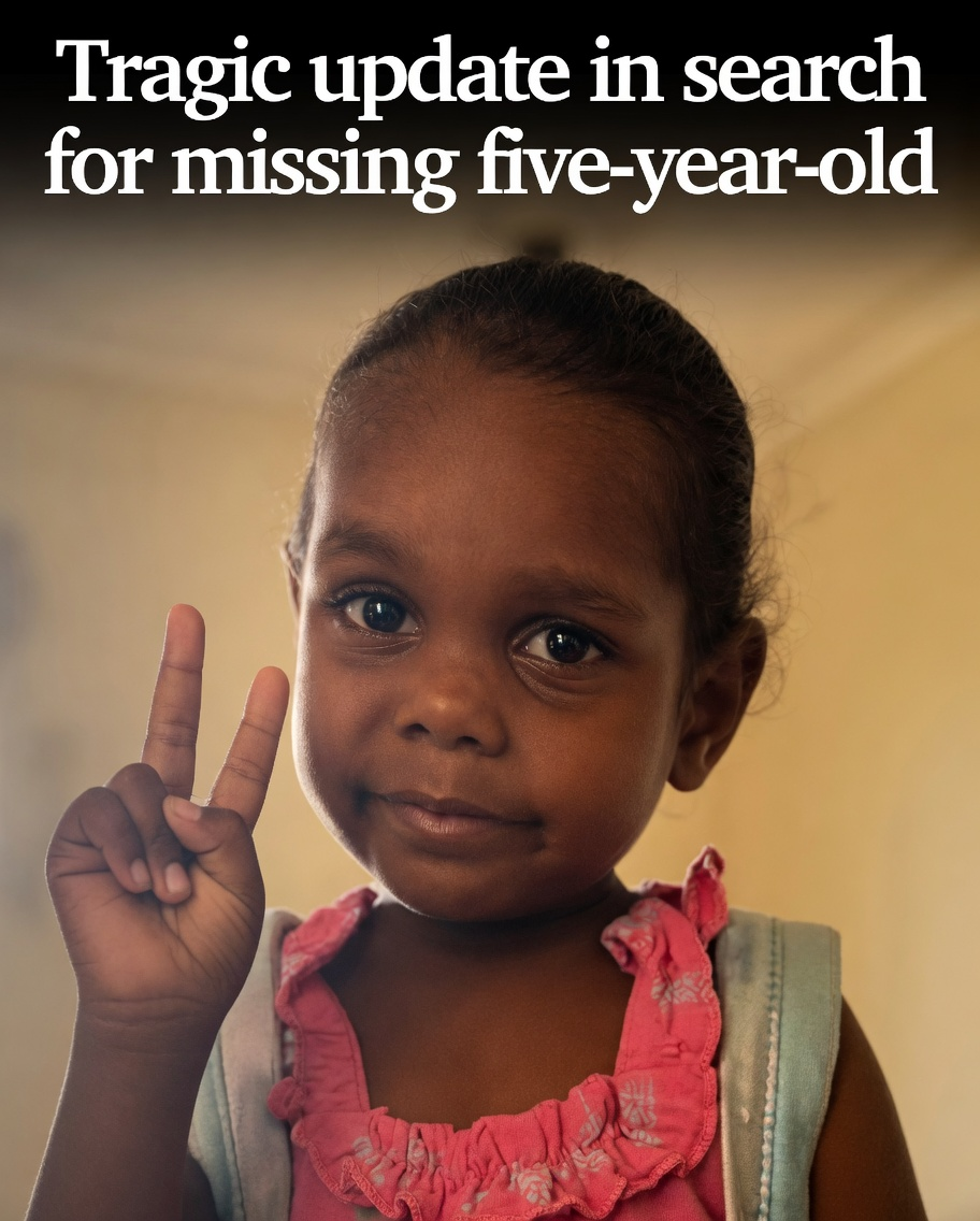 Police and community members during the search for Kumanjayi Little Baby in Alice Springs