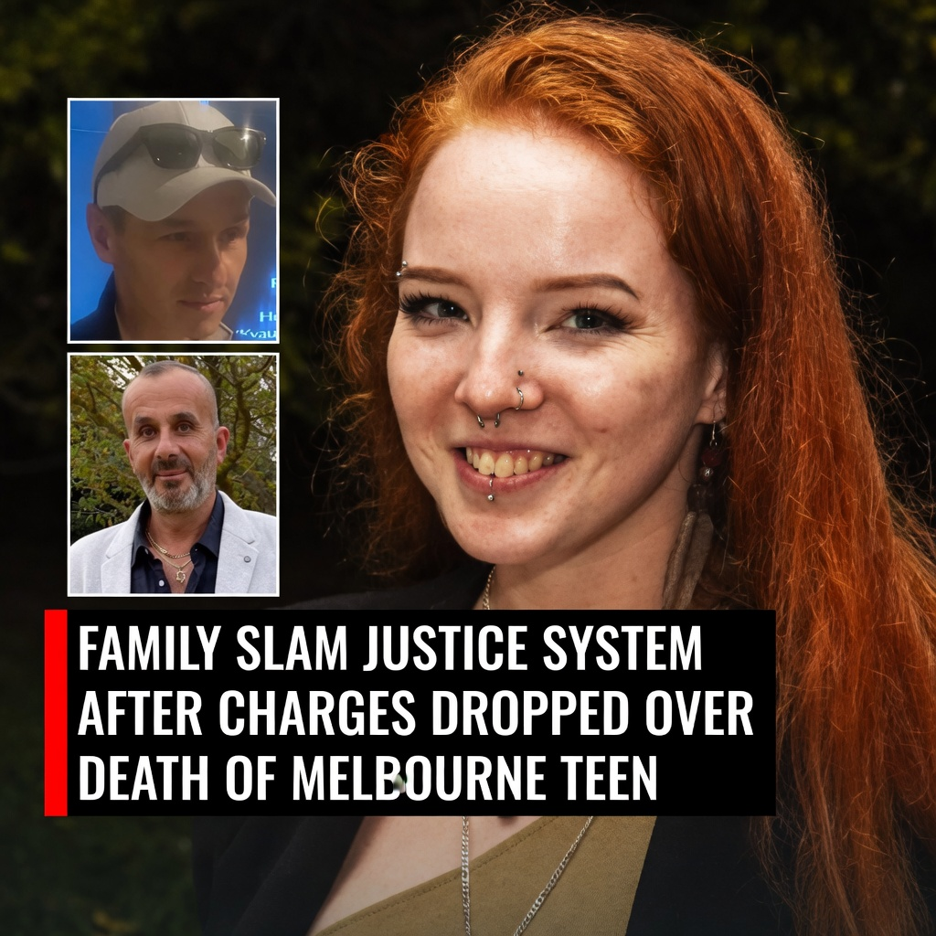 Portrait of red-haired teen Isla Bell with insets of suspects Marat Ganiev and Eyal Yaffe