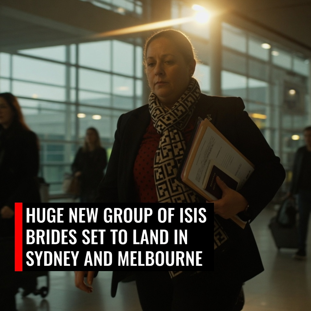 Australian police security operation at airport