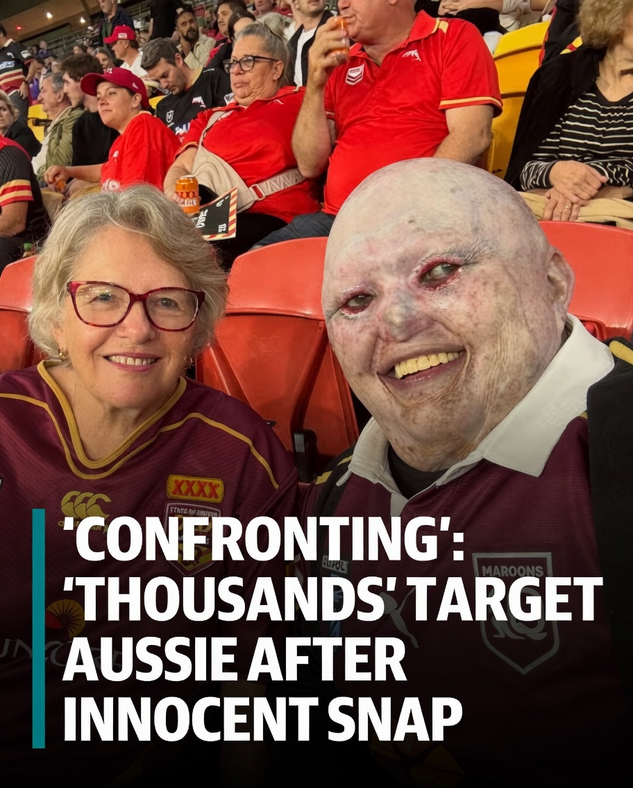 Dean Clifford and his mother at the NRL game before the social media backlash