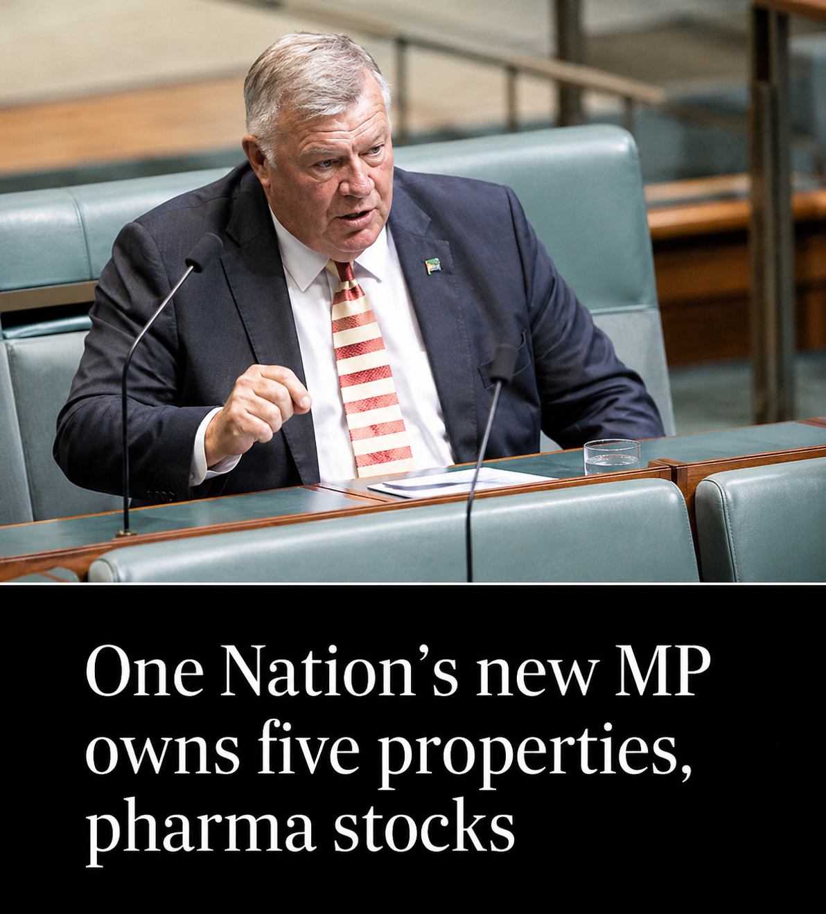 David Farley after entering the Australian Parliament