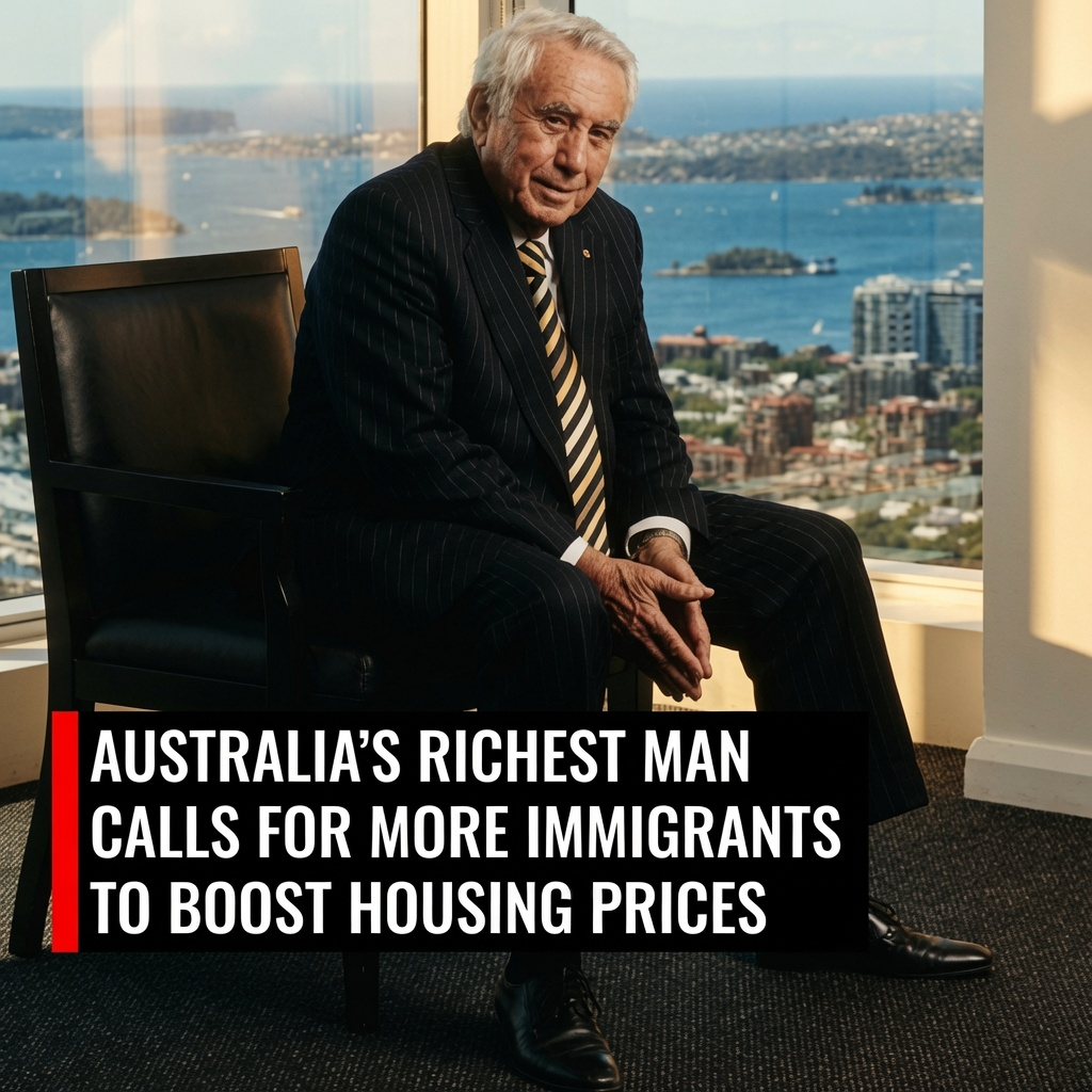 Australia's richest property developer says more migrants are needed – but not everyone agrees 1 Property developer Harry Triguboff calls for higher immigration to support Australia's housing market