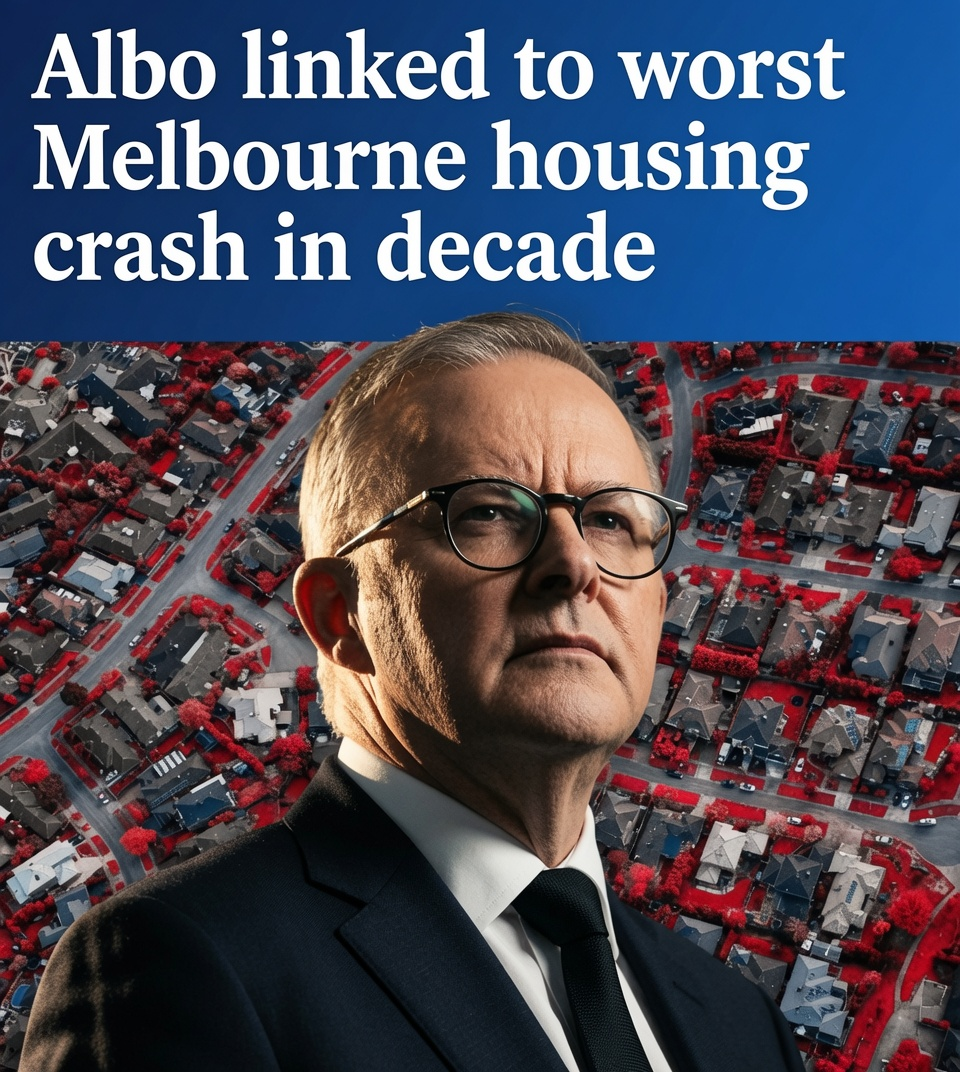 Melbourne housing market experiences widespread house price declines across suburbs