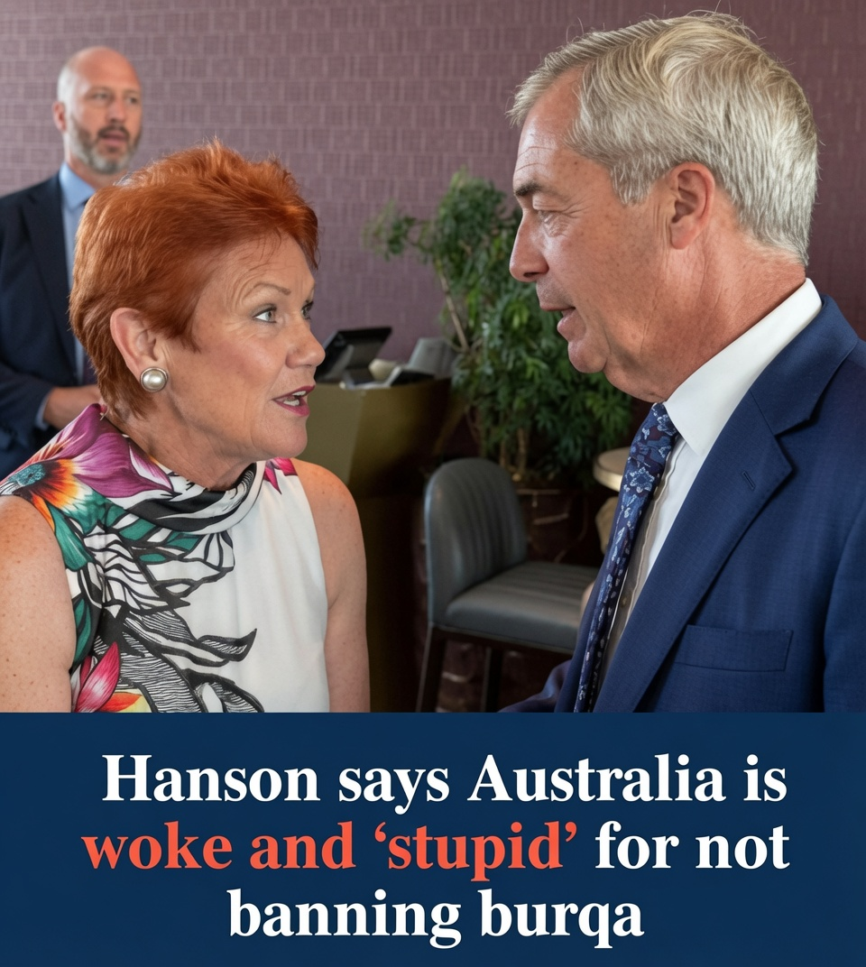 One Nation leader Pauline Hanson speaking at CPAC London