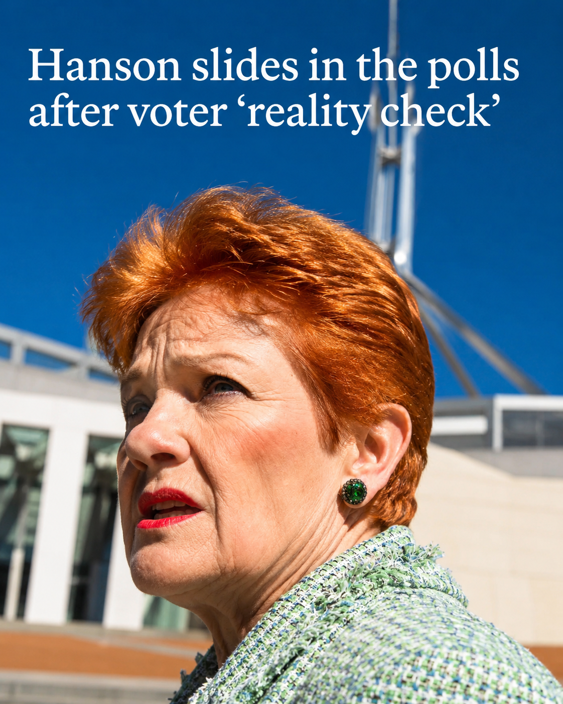 Pauline Hanson during a political event