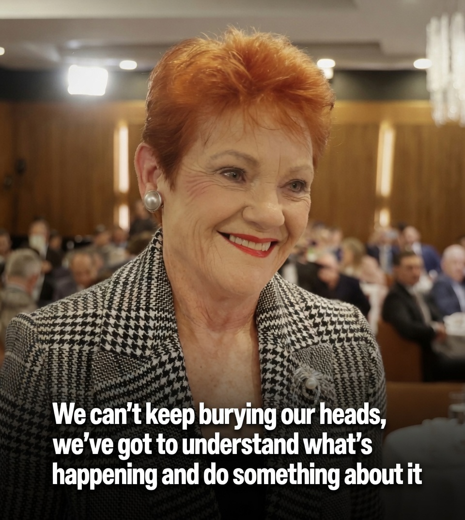 Pauline Hanson speaking at the Leadership Matters Breakfast in Perth after returning from her European fact-finding tour