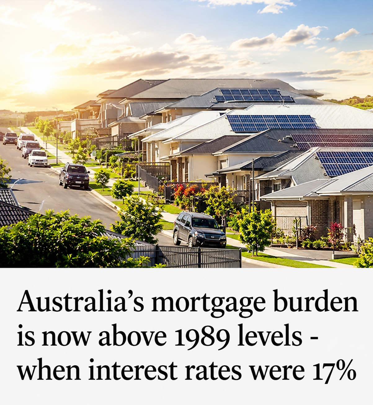 KPMG Analysis Suggests Today's Australian Homebuyers Face a Heavier Mortgage Burden Than the 1980s 1 Residential homes in Australia illustrating housing affordability