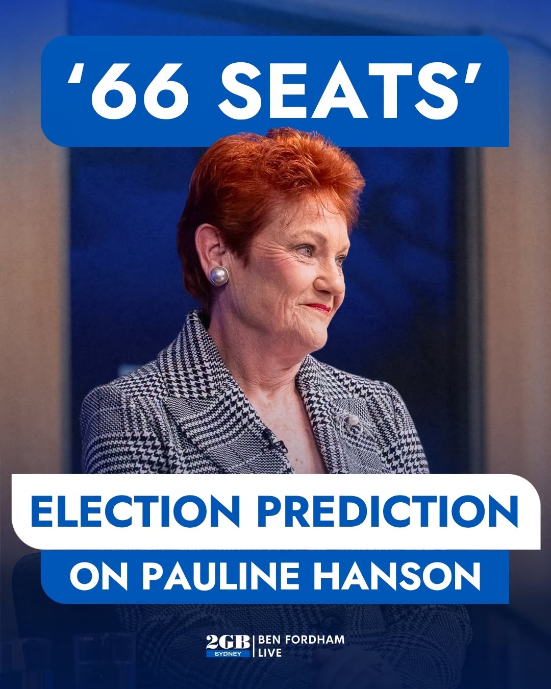 Pauline Hanson as new polling projects a dramatic rise in support for One Nation