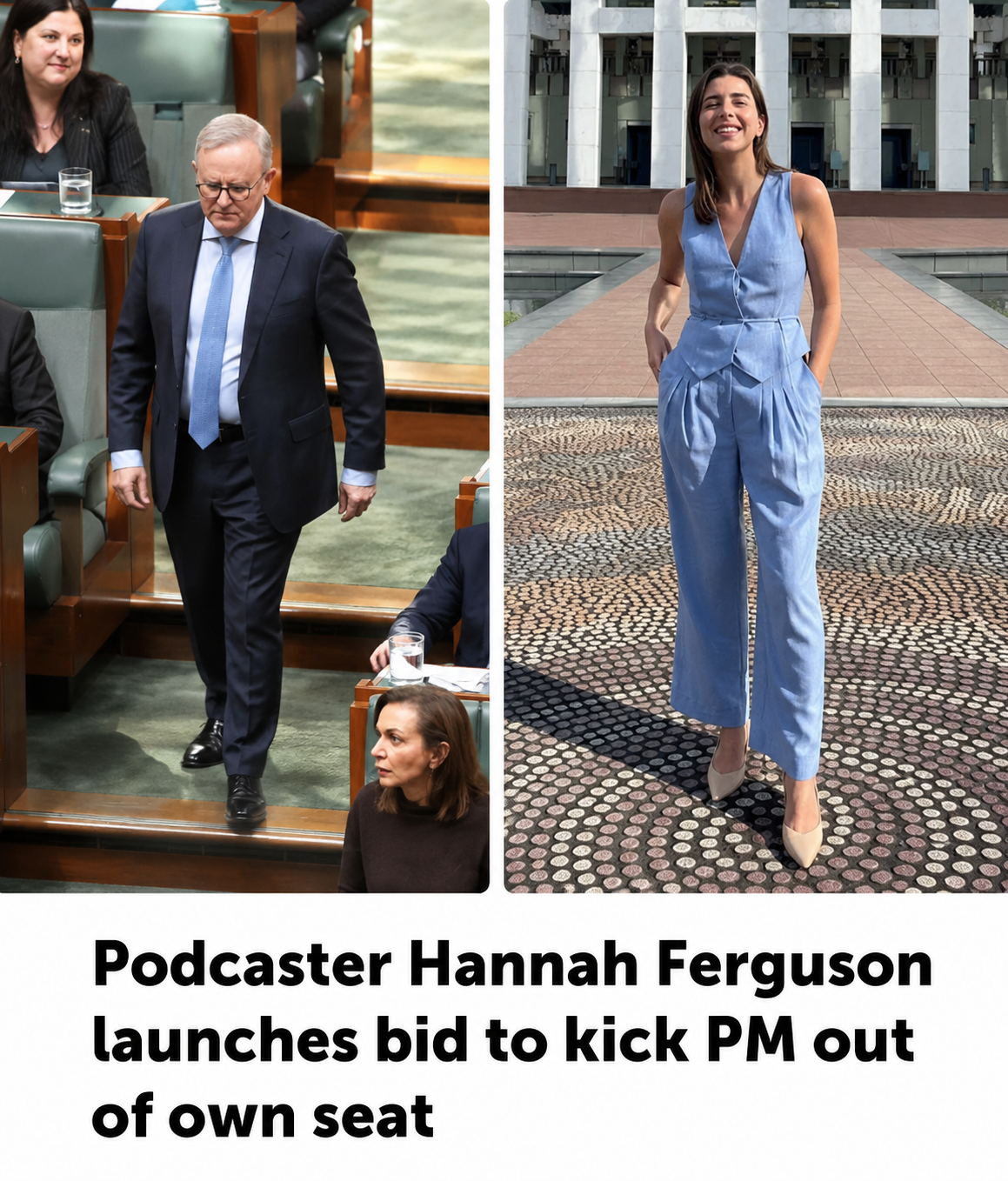 Independent candidate Hannah Ferguson announces challenge against Prime Minister Anthony Albanese in Grayndler