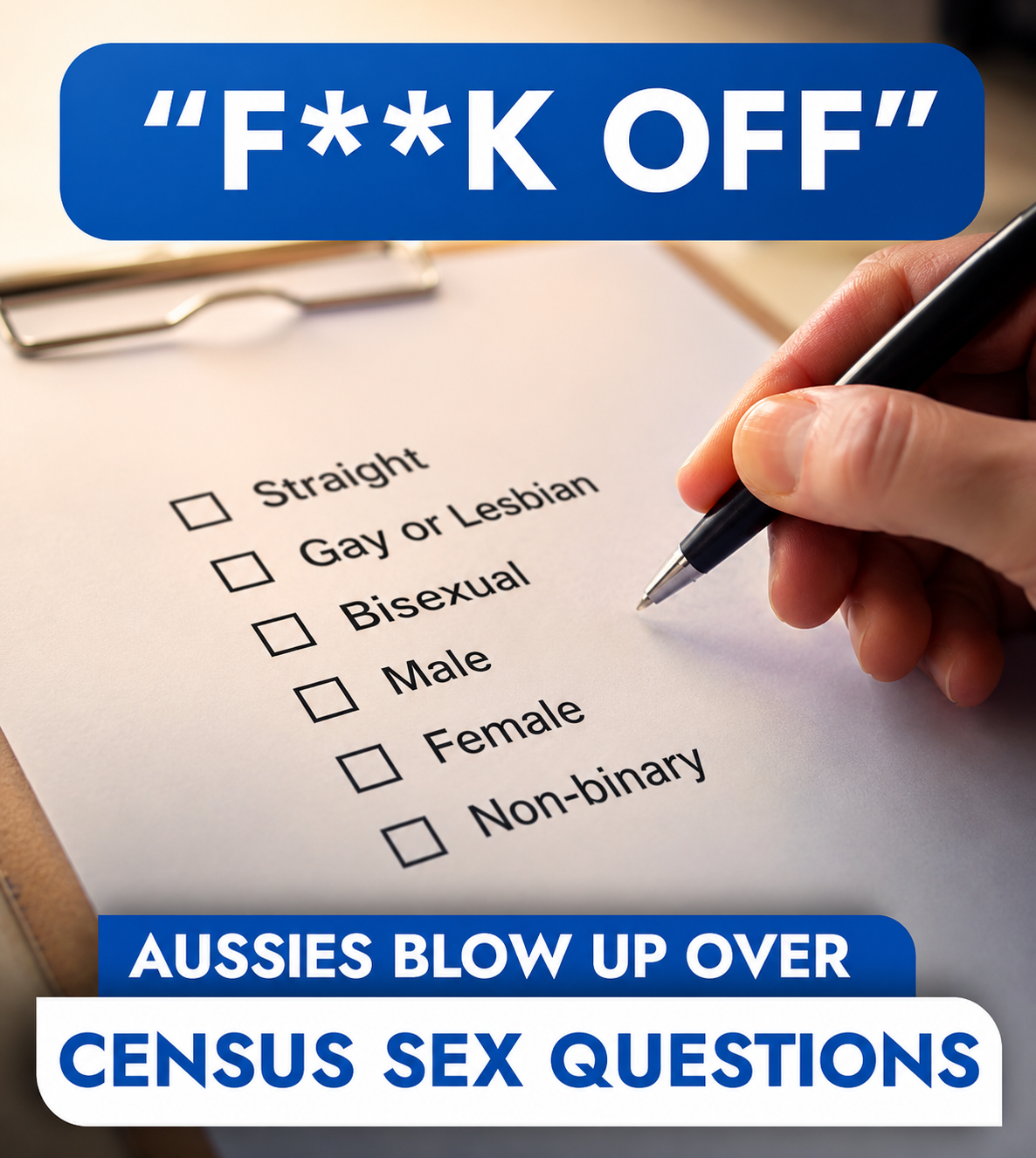 Australians debate new Census questions on gender identity and sexual orientation ahead of the 2026 national Census.