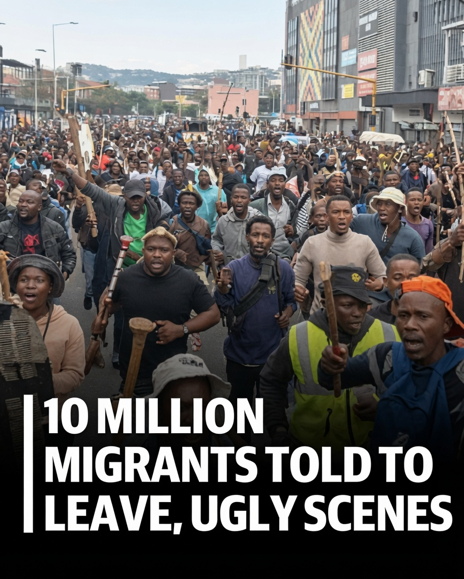 Anti-Migrant Protests Escalate in South Africa as Thousands Flee Amid Safety Fears 1 Police and security presence during anti-migrant protests in South Africa