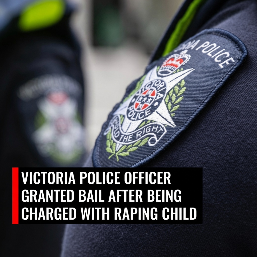 Victoria Police vehicle outside a police station