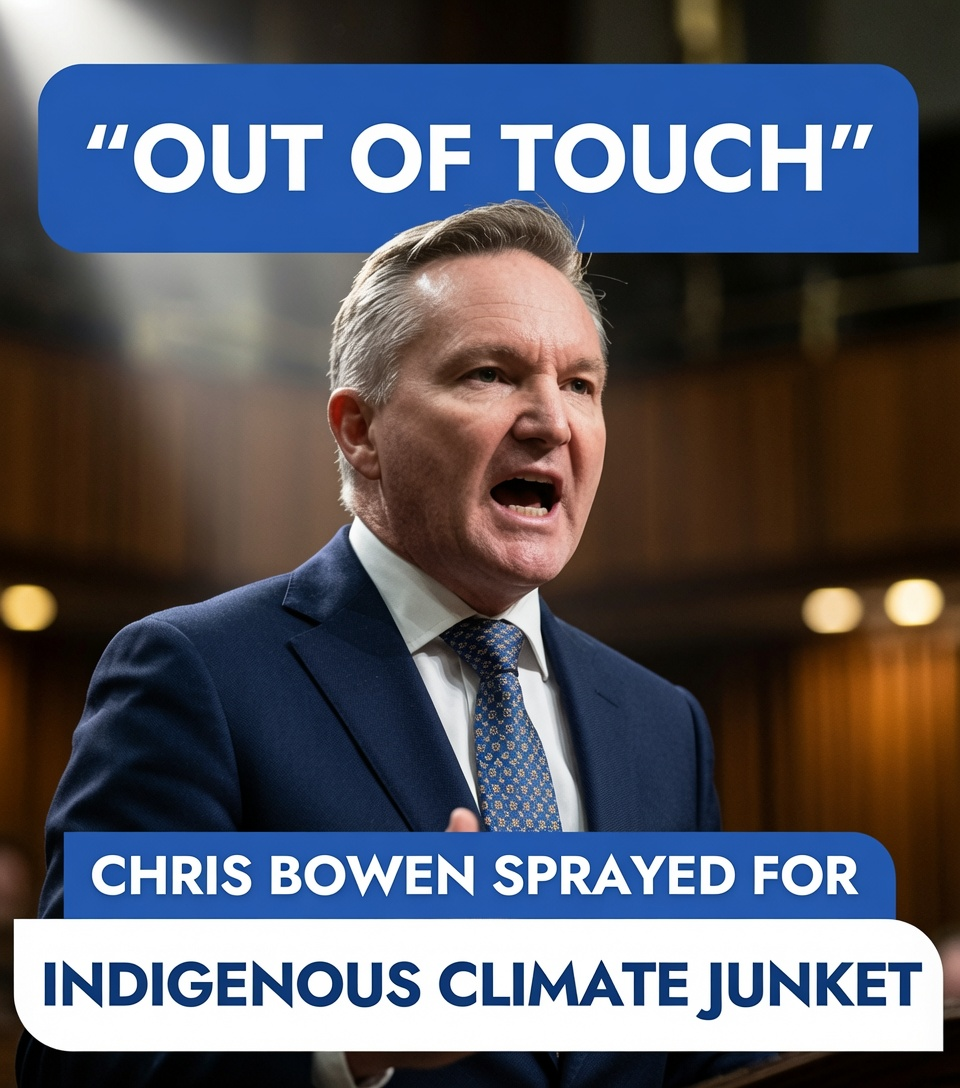 Climate Change Minister Chris Bowen during a public appearance as debate continues over Indigenous climate summit funding