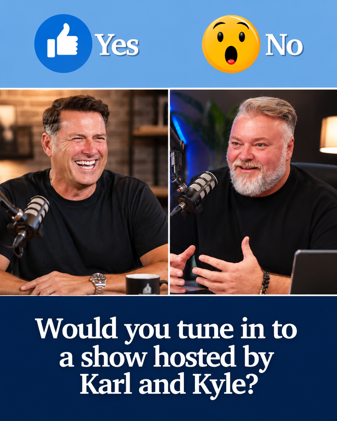 Kyle Sandilands and Karl Stefanovic
