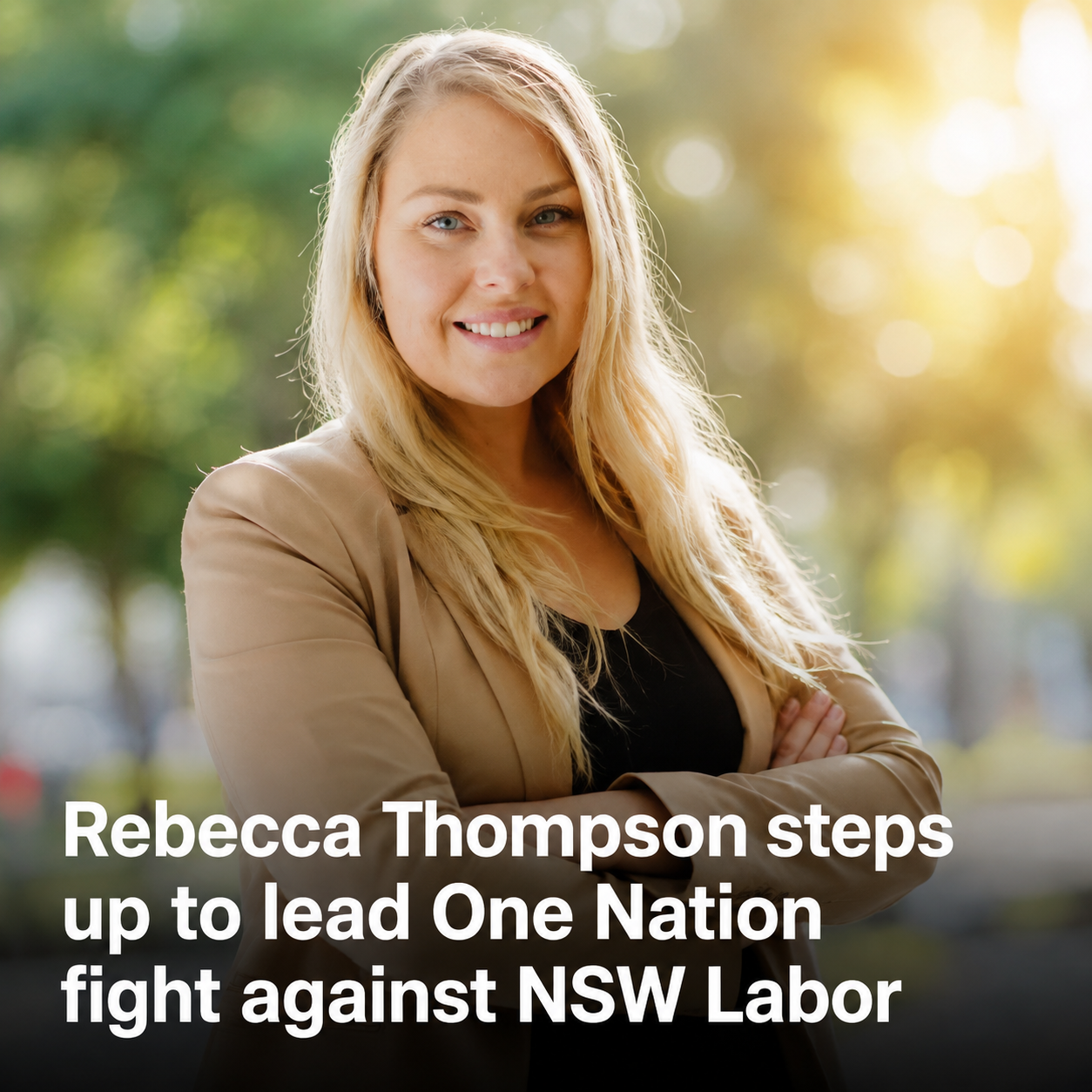 Rebecca Thompson, NSW president of Pauline Hanson's One Nation