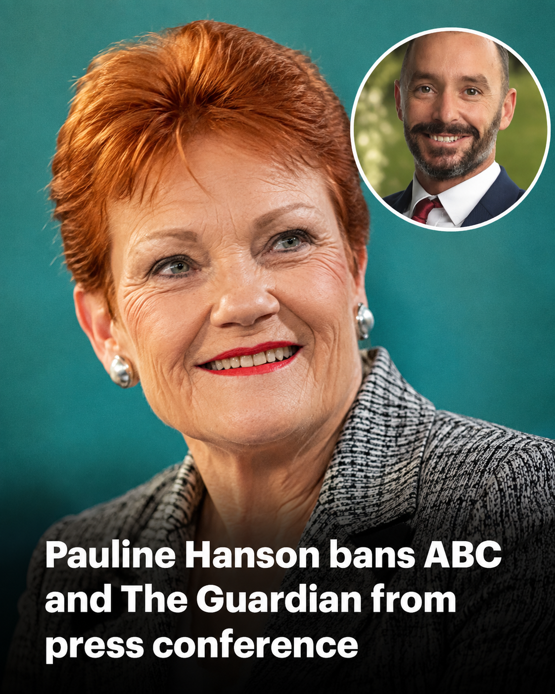 Pauline Hanson and Warren Pickering at One Nation's Victorian campaign launch in Melbourne