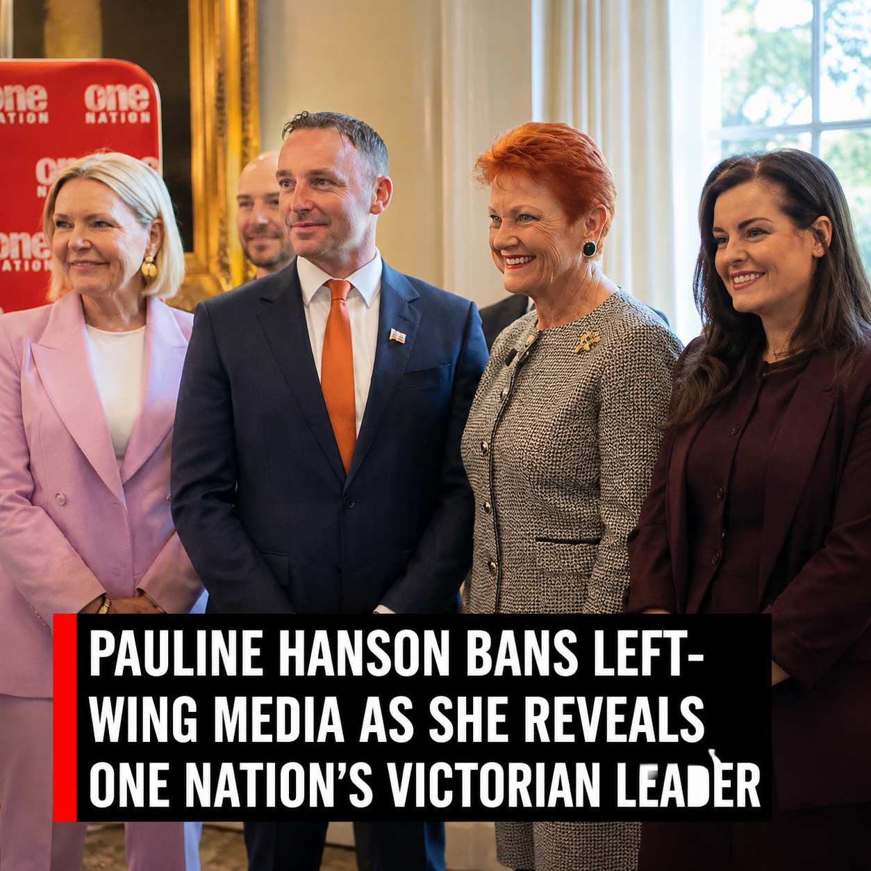 Pauline Hanson announces Warren Pickering as One Nation's Victorian leader during campaign launch