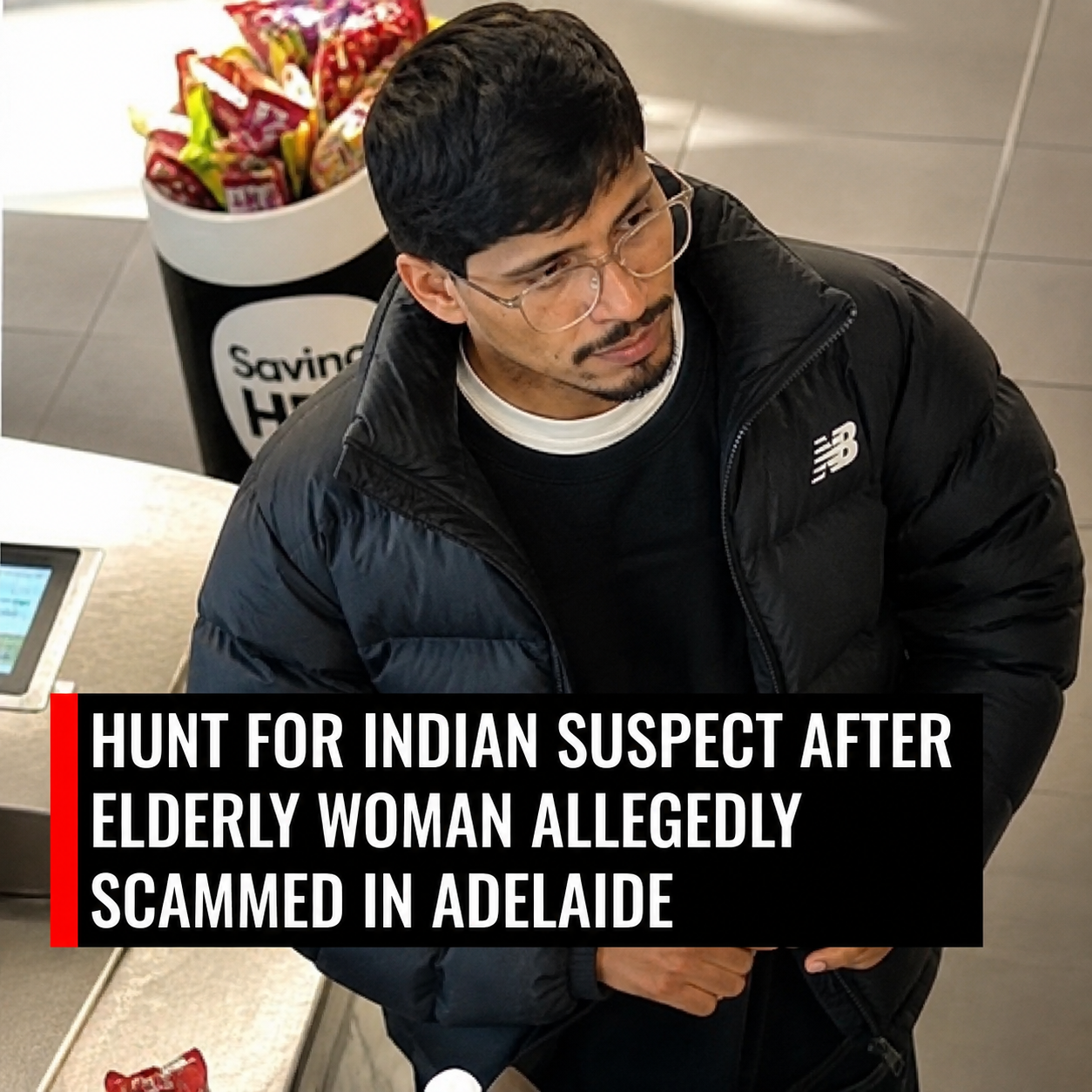 Hunt for Suspect After Elderly Adelaide Woman Allegedly Scammed Out of Cash in Keswick Deception 1 South Australia Police seek assistance identifying a suspect following an alleged deception targeting an elderly woman in Keswick.